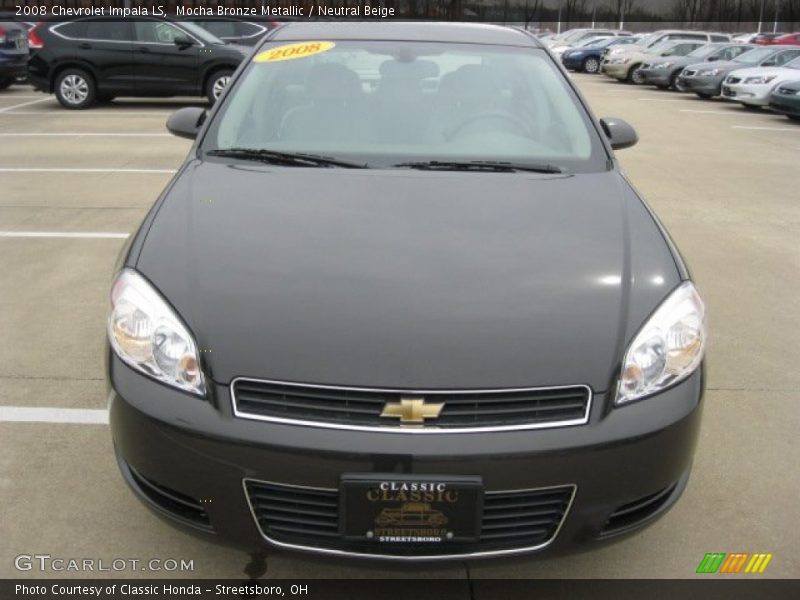 Mocha Bronze Metallic / Neutral Beige 2008 Chevrolet Impala LS