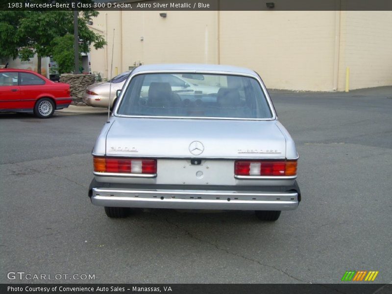 Astro Silver Metallic / Blue 1983 Mercedes-Benz E Class 300 D Sedan