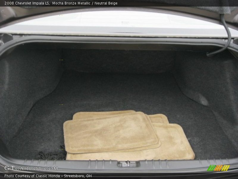 Mocha Bronze Metallic / Neutral Beige 2008 Chevrolet Impala LS