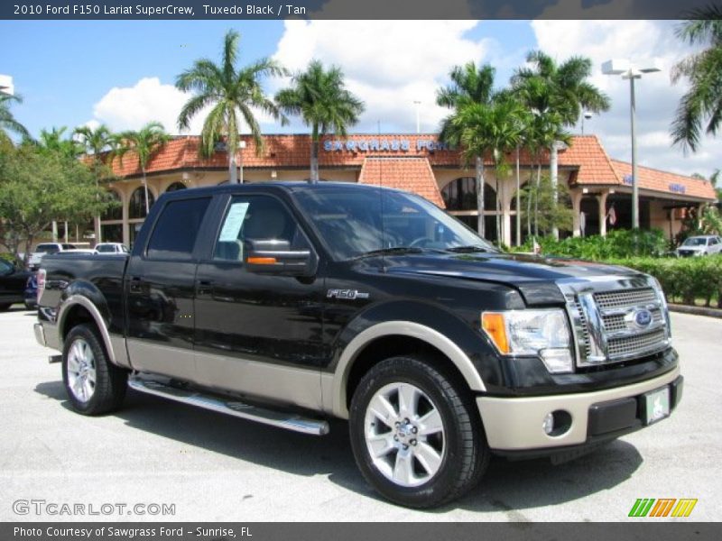Tuxedo Black / Tan 2010 Ford F150 Lariat SuperCrew