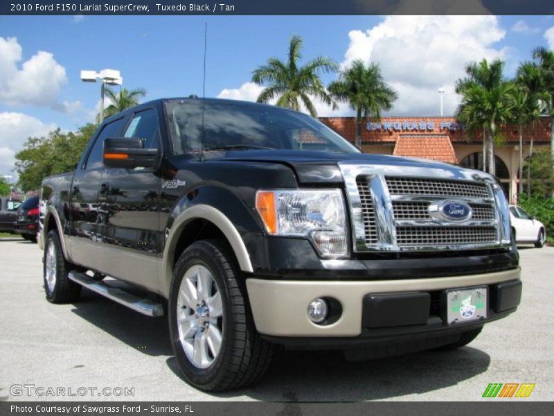Tuxedo Black / Tan 2010 Ford F150 Lariat SuperCrew