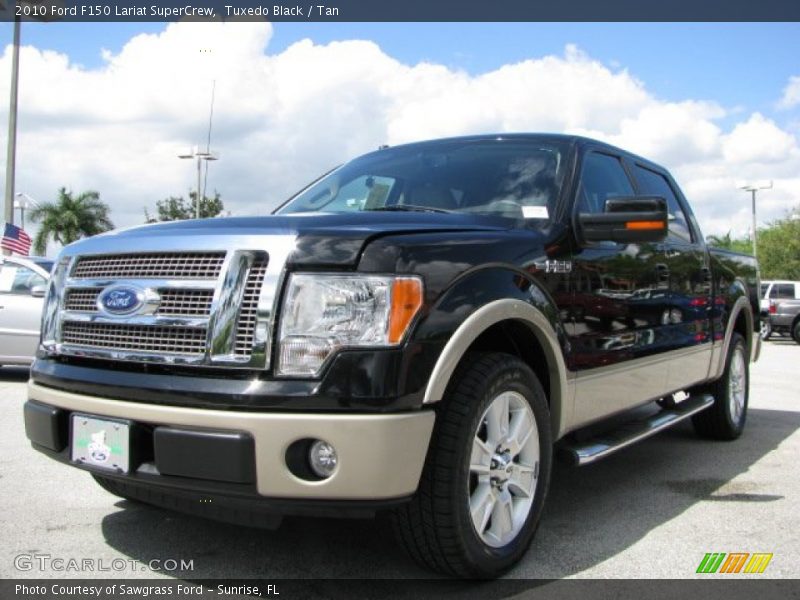 Tuxedo Black / Tan 2010 Ford F150 Lariat SuperCrew