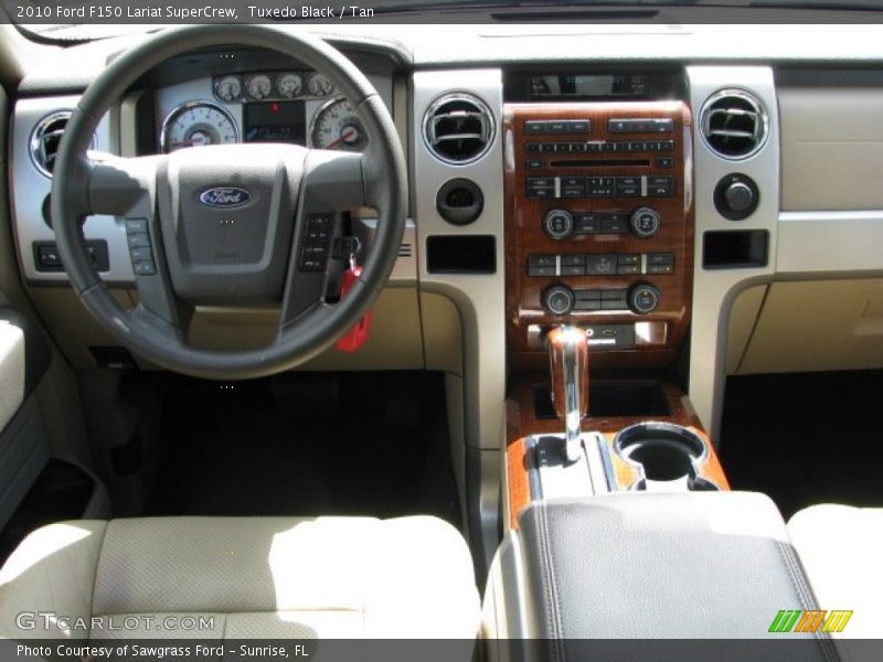 Tuxedo Black / Tan 2010 Ford F150 Lariat SuperCrew