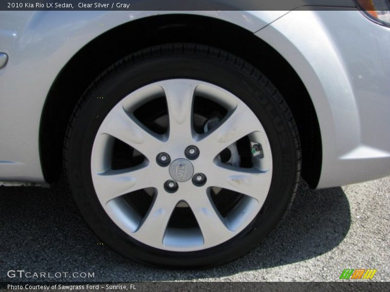 Clear Silver / Gray 2010 Kia Rio LX Sedan