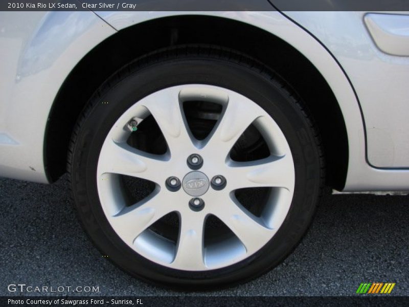 Clear Silver / Gray 2010 Kia Rio LX Sedan