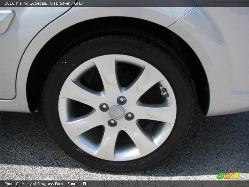 Clear Silver / Gray 2010 Kia Rio LX Sedan