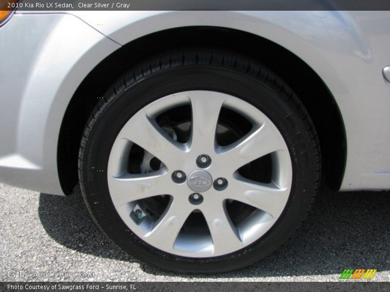Clear Silver / Gray 2010 Kia Rio LX Sedan