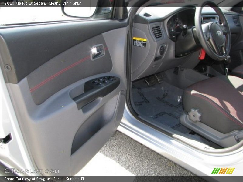 Clear Silver / Gray 2010 Kia Rio LX Sedan