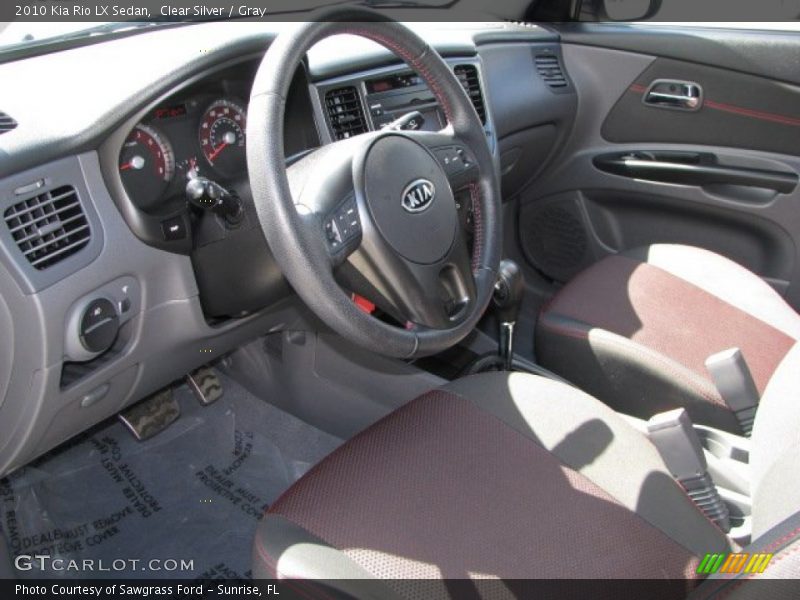 Clear Silver / Gray 2010 Kia Rio LX Sedan