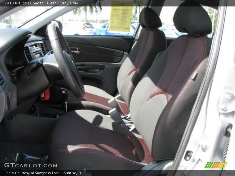 Clear Silver / Gray 2010 Kia Rio LX Sedan