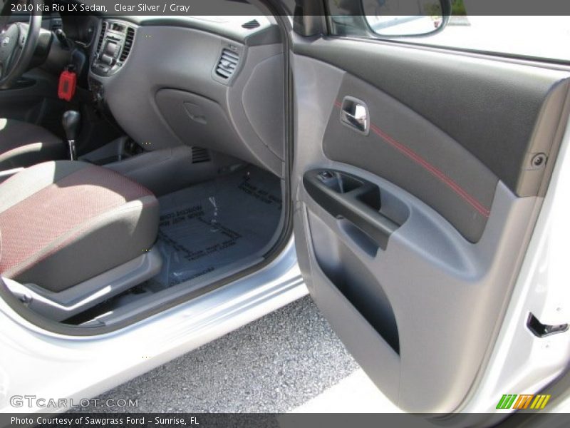 Clear Silver / Gray 2010 Kia Rio LX Sedan