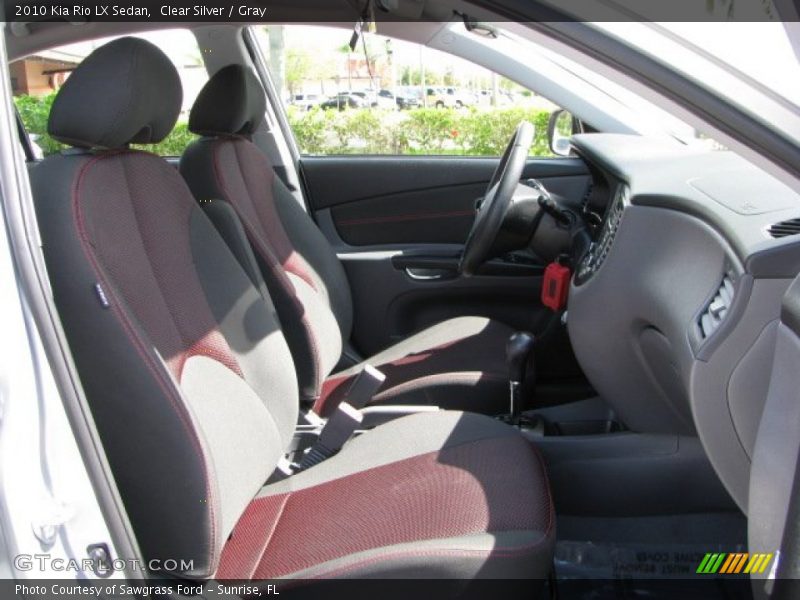 Clear Silver / Gray 2010 Kia Rio LX Sedan