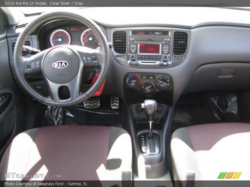 Clear Silver / Gray 2010 Kia Rio LX Sedan