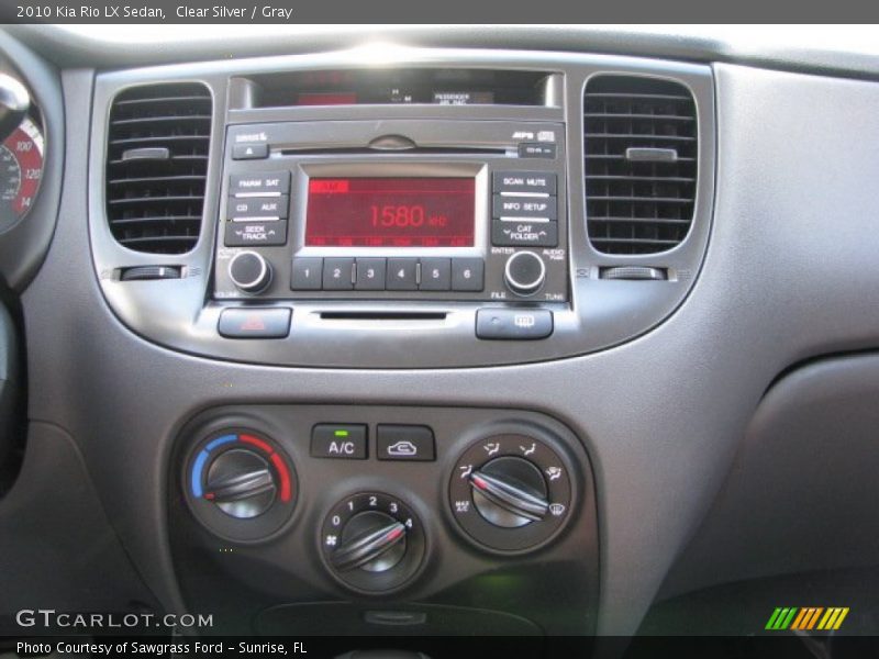 Clear Silver / Gray 2010 Kia Rio LX Sedan