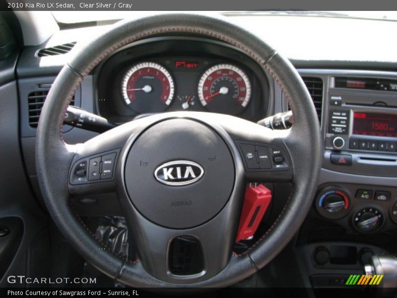 Clear Silver / Gray 2010 Kia Rio LX Sedan