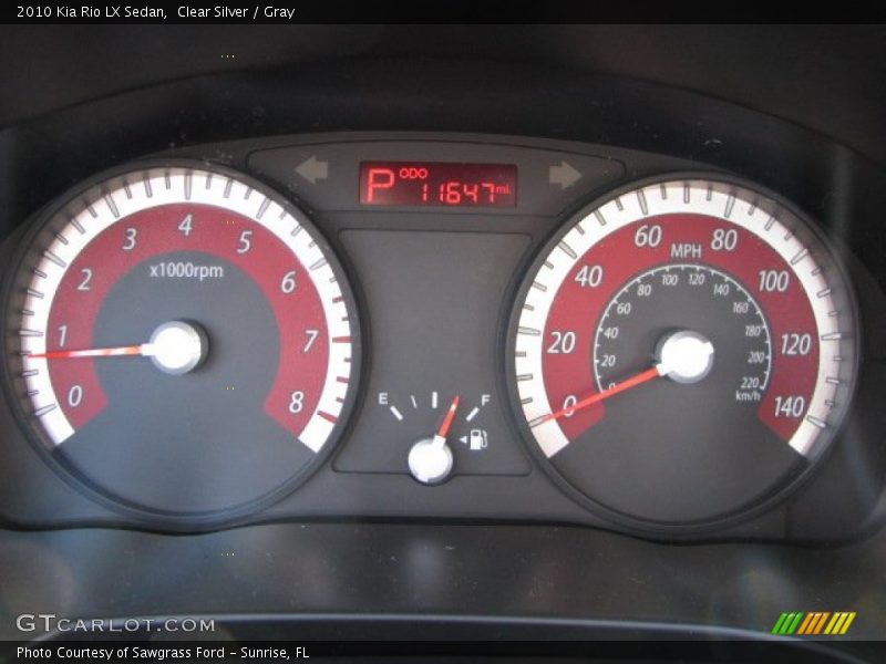 Clear Silver / Gray 2010 Kia Rio LX Sedan