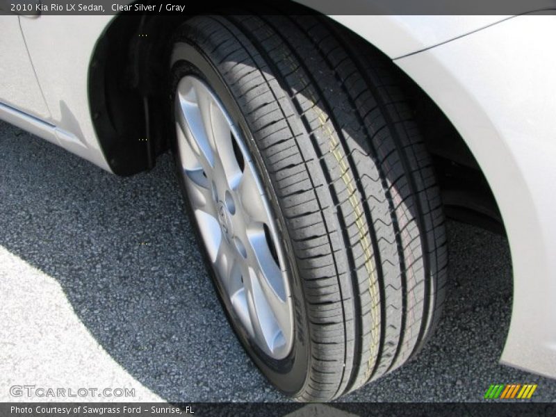 Clear Silver / Gray 2010 Kia Rio LX Sedan