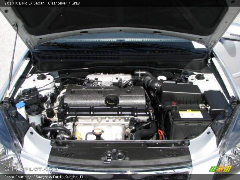Clear Silver / Gray 2010 Kia Rio LX Sedan
