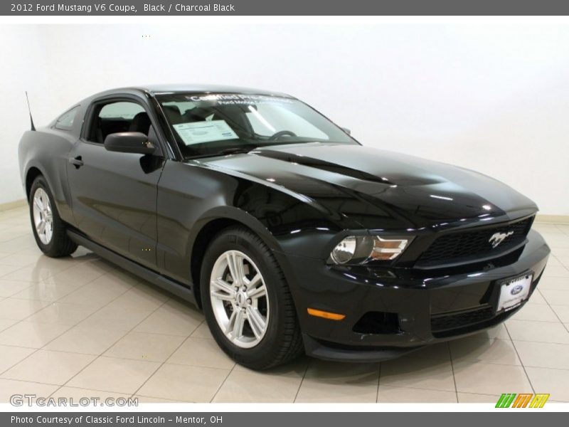 Black / Charcoal Black 2012 Ford Mustang V6 Coupe