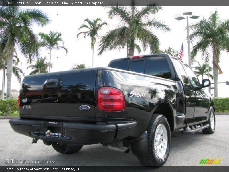 Black / Medium Graphite 2002 Ford F150 Sport SuperCab