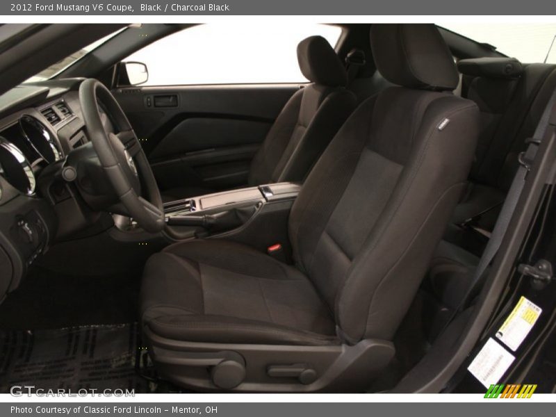 Black / Charcoal Black 2012 Ford Mustang V6 Coupe