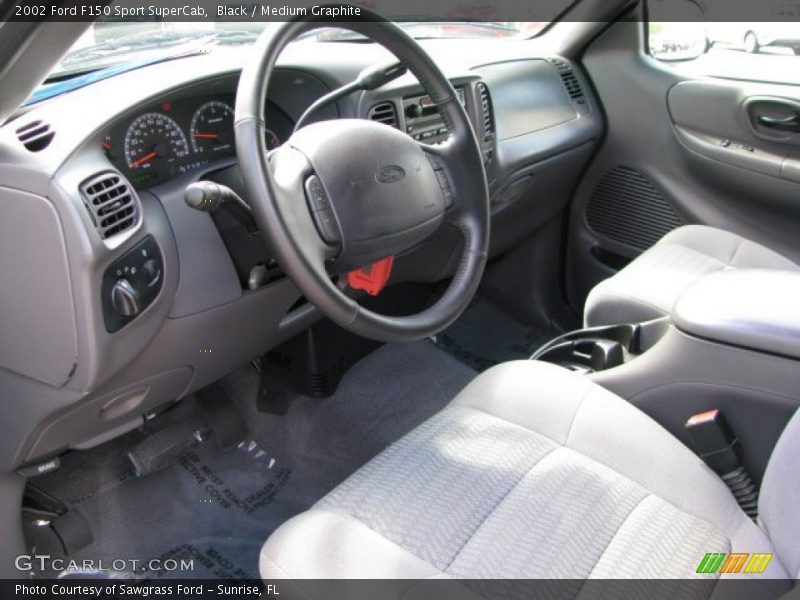 Black / Medium Graphite 2002 Ford F150 Sport SuperCab