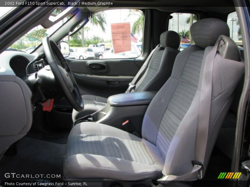 Black / Medium Graphite 2002 Ford F150 Sport SuperCab