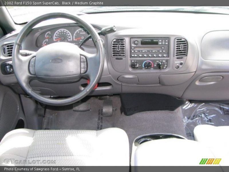Black / Medium Graphite 2002 Ford F150 Sport SuperCab