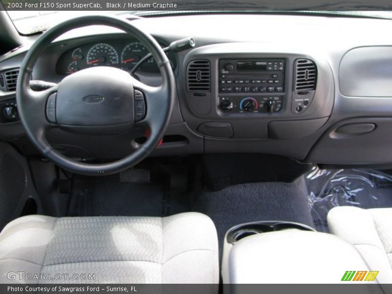 Black / Medium Graphite 2002 Ford F150 Sport SuperCab