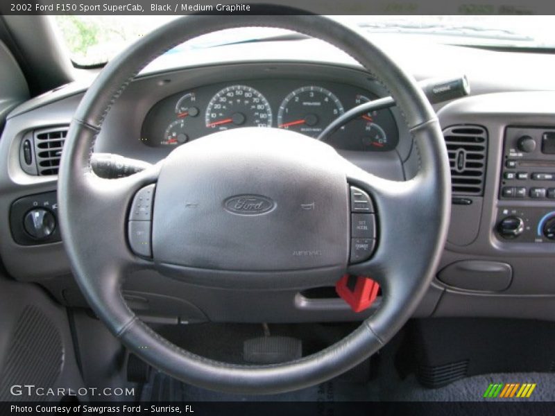 Black / Medium Graphite 2002 Ford F150 Sport SuperCab