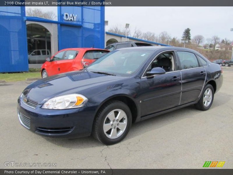 Imperial Blue Metallic / Ebony Black 2008 Chevrolet Impala LT