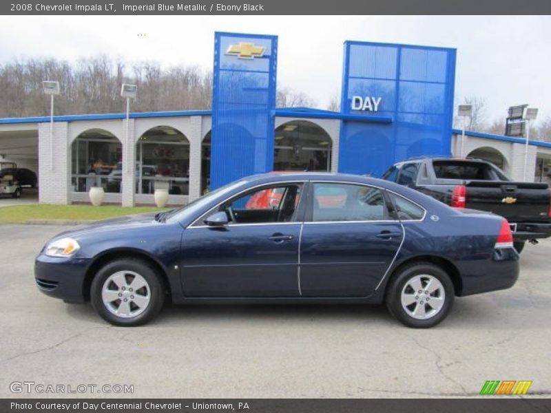 Imperial Blue Metallic / Ebony Black 2008 Chevrolet Impala LT