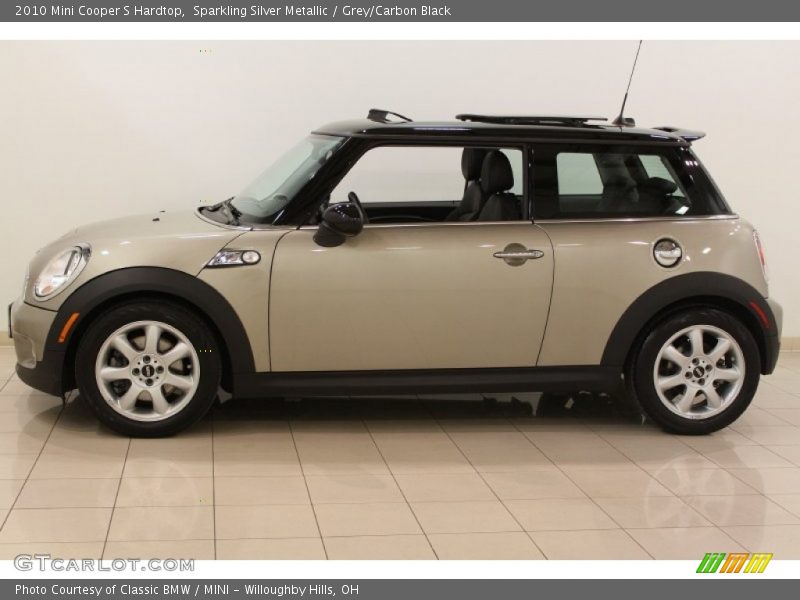 Sparkling Silver Metallic / Grey/Carbon Black 2010 Mini Cooper S Hardtop