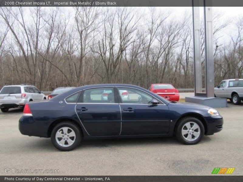 Imperial Blue Metallic / Ebony Black 2008 Chevrolet Impala LT