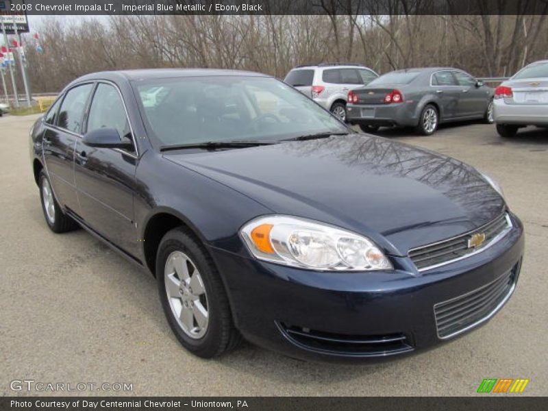 Imperial Blue Metallic / Ebony Black 2008 Chevrolet Impala LT