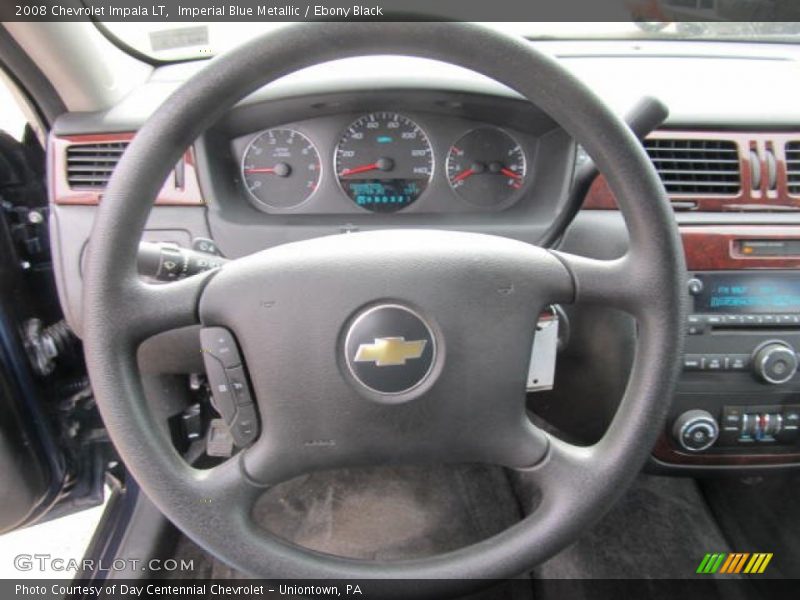 Imperial Blue Metallic / Ebony Black 2008 Chevrolet Impala LT