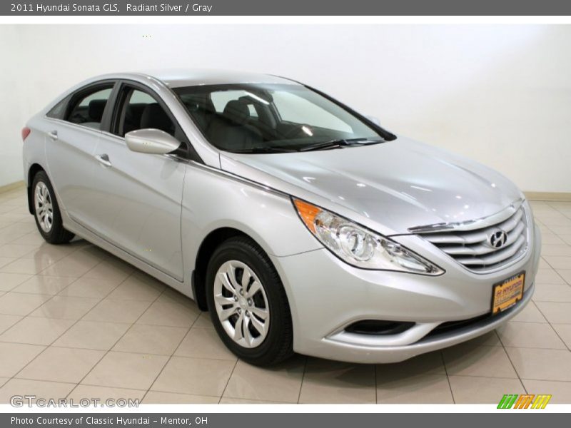 Radiant Silver / Gray 2011 Hyundai Sonata GLS