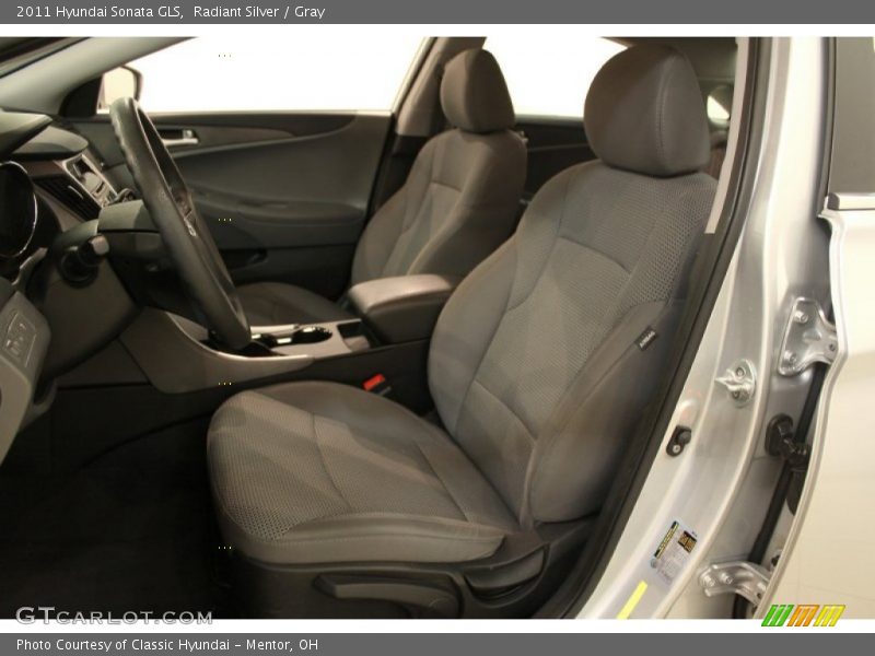 Radiant Silver / Gray 2011 Hyundai Sonata GLS