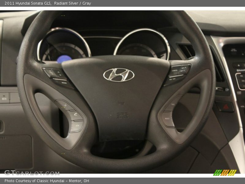 Radiant Silver / Gray 2011 Hyundai Sonata GLS