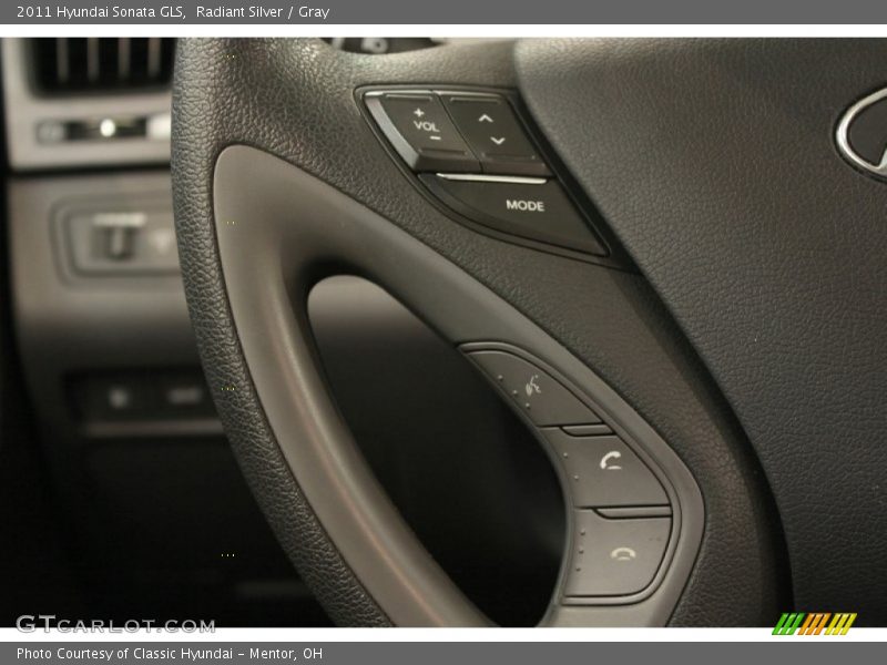 Radiant Silver / Gray 2011 Hyundai Sonata GLS