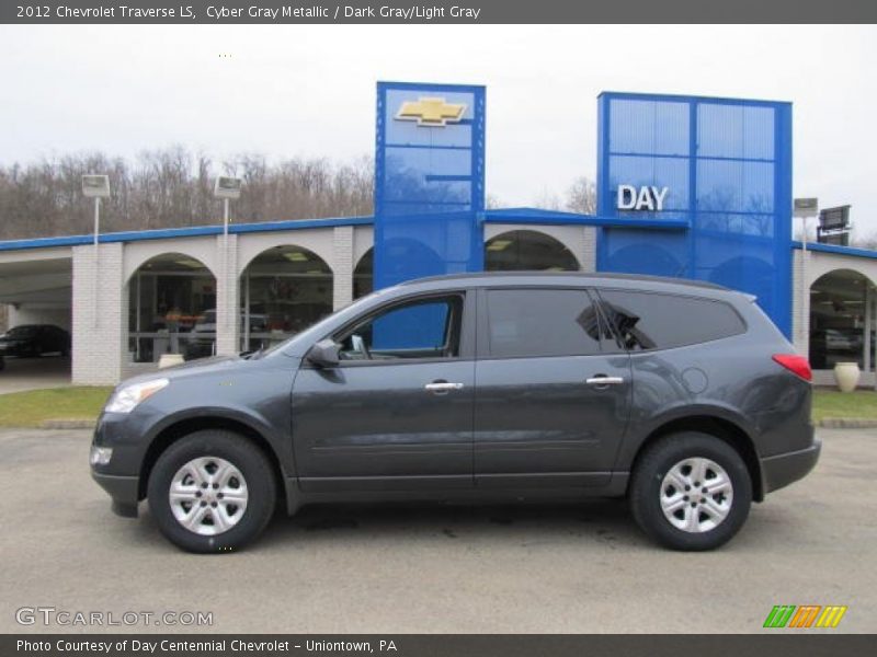 Cyber Gray Metallic / Dark Gray/Light Gray 2012 Chevrolet Traverse LS