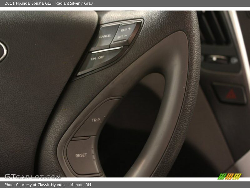 Radiant Silver / Gray 2011 Hyundai Sonata GLS