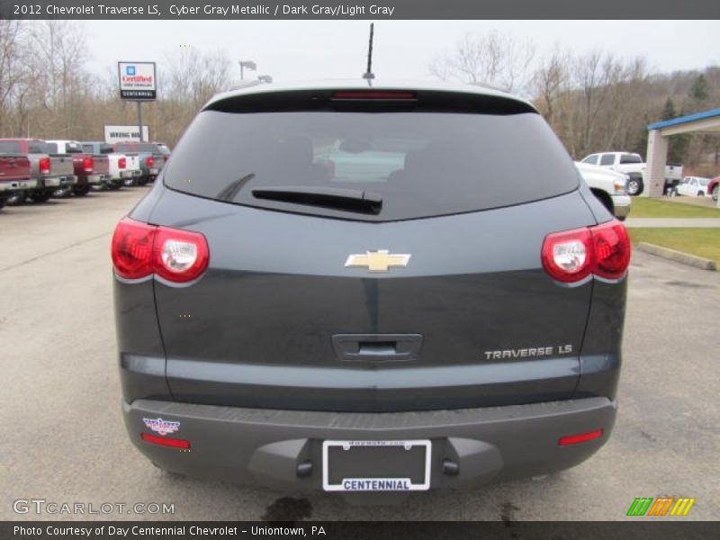 Cyber Gray Metallic / Dark Gray/Light Gray 2012 Chevrolet Traverse LS