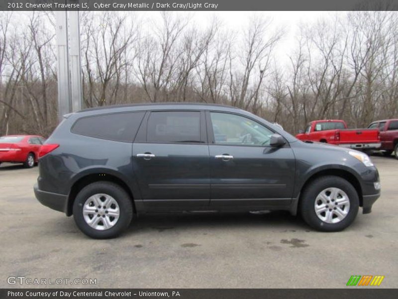 Cyber Gray Metallic / Dark Gray/Light Gray 2012 Chevrolet Traverse LS