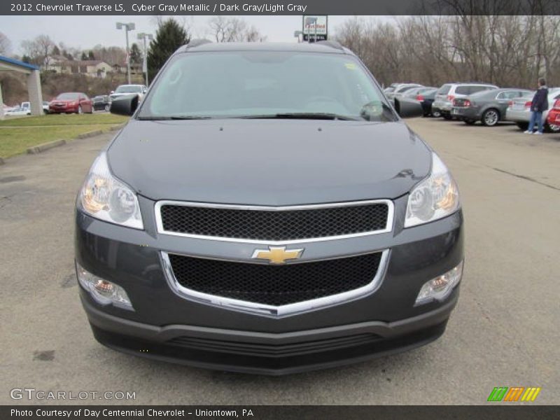Cyber Gray Metallic / Dark Gray/Light Gray 2012 Chevrolet Traverse LS