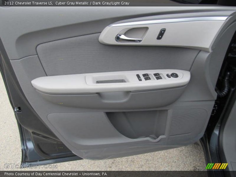 Cyber Gray Metallic / Dark Gray/Light Gray 2012 Chevrolet Traverse LS