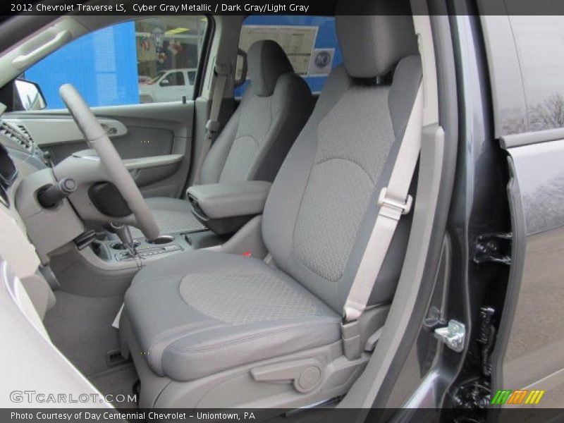Cyber Gray Metallic / Dark Gray/Light Gray 2012 Chevrolet Traverse LS