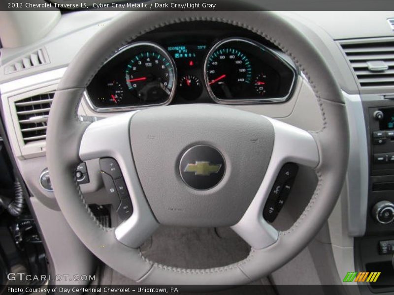 Cyber Gray Metallic / Dark Gray/Light Gray 2012 Chevrolet Traverse LS