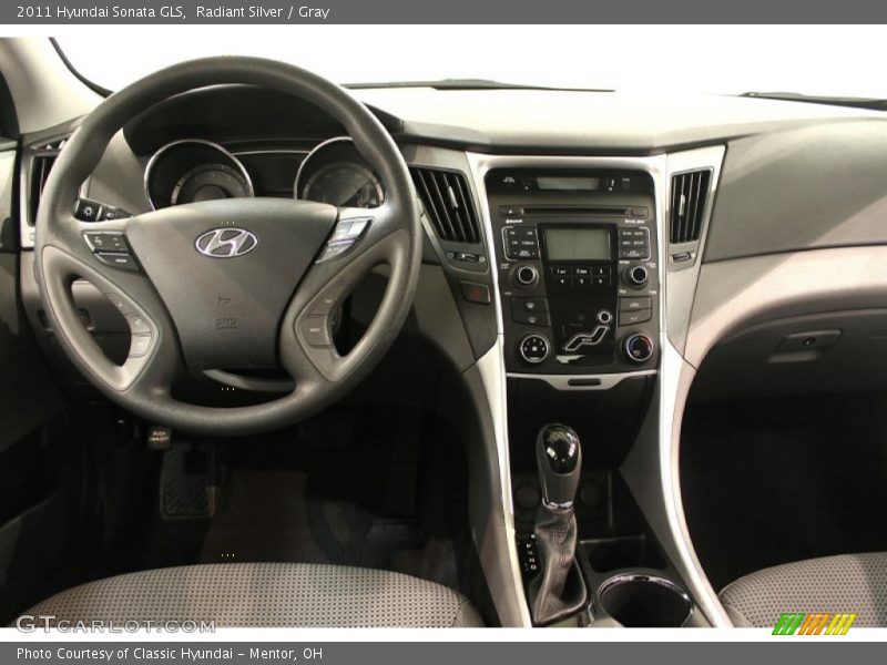Radiant Silver / Gray 2011 Hyundai Sonata GLS