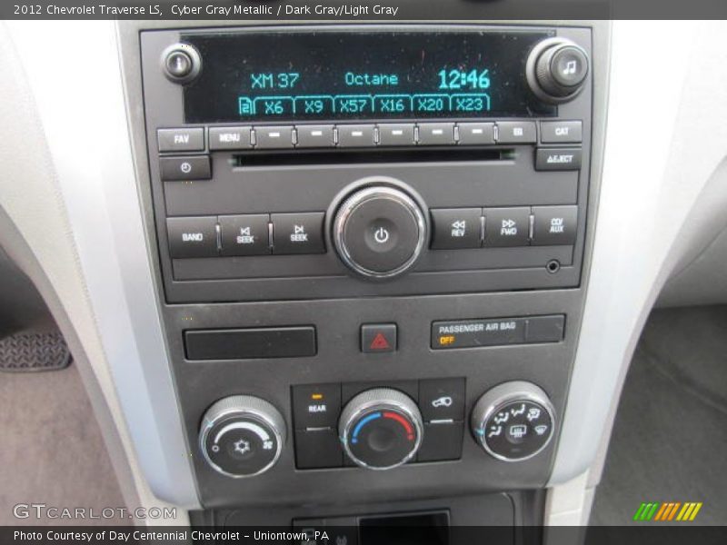 Cyber Gray Metallic / Dark Gray/Light Gray 2012 Chevrolet Traverse LS